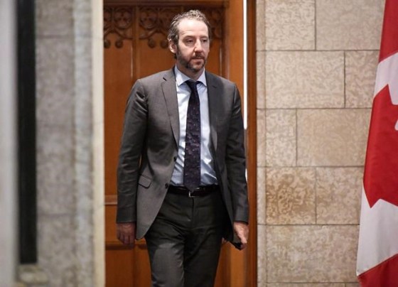 Gerald Butts, senior political adviser to Prime Minister Justin Trudeau, leaves the Prime Minister's office on Parliament Hill, in Ottawa on Monday, Oct. 1, 2018. Liberals are hoping they'll get some ammunition today to fight back against accusations of political interference in the justice system when Prime Minister Justin Trudeau's former principal secretary tells his side of the SNC-Lavalin saga. THE CANADIAN PRESS/Justin Tang