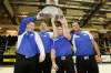 John Woods / Winnipeg Free Press
From left: Rob Fowler, skip, Allan Lyburn, third, Richard Daneault, second, and Derek Samagalski, lead, celebrate their win.
