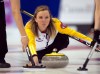Ryan Remiorz / The Canadian Press
Manitoba skip Chelsea Carey takes a shot during her match against Newfoundland at the Scotties Tournament of Hearts this morning in Montreal.