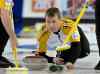 Andrew Vaughan / The Canadian Press
Manitoba and skip Jeff Stoughton weren’t at their best Monday night in Kamloops.