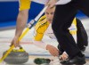 Andrew Vaughan / The Canadian Press
Manitoba skip Jeff Stoughton was on a roll Wednesday while beating Saskatchewan 7-4 in the afternoon draw at the Brier.