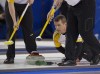 Andrew Vaughan / The Canadian Press
Manitoba skip Jeff Stoughton follows a rock as they take on Quebec in playoff action at the Tim Hortons Brier in Kamloops, B.C. on Saturday, March 8.