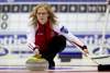 CP
Team Canada skip Amber Holland makes a shot during a draw against team Newfoundland and Labrador at the Scotties Tournament of Hearts in Red Deer, Alberta, Saturday, Feb. 18, 2012.  THE CANADIAN PRESS/Jonathan Hayward