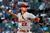 St. Louis Cardinals starting pitcher Jack Flaherty delivers during the first inning of a baseball game against Chicago Cubs the Thursday, Sept. 19, 2019, in Chicago. (AP Photo/Matt Marton)