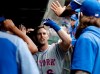 New York Mets' Jeff McNeil celebrates with teammates after hitting a two-run home run against the Chicago Cubs during the third inning of a baseball game in Chicago, Friday, June 21, 2019. (AP Photo/Nam Y. Huh)