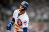 Chicago Cubs' Javier Baez reacts after being forced out at first base during the fifth inning of a baseball game against the Milwaukee Brewers, Sunday, Sept. 1, 2019, in Chicago. (AP Photo/Paul Beaty)