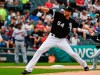 Chicago White Sox starting pitcher Ross Detwiler delivers during the first inning of the team's baseball game against the Minnesota Twins on Friday, June 28, 2019, in Chicago. (AP Photo/Matt Marton)