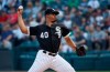 Chicago White Sox starting pitcher Reynaldo Lopez delivers to an Oakland Athletics batter during the first inning of a baseball game Saturday, Aug. 10, 2019, in Chicago. (AP Photo/Kamil Krzaczynski)