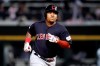 Cleveland Indians Jose Ramirez rounds the bases after hitting a grand slam off Chicago White Sox's Carson Fulmer during the first inning of a baseball game Tuesday, Sept. 24, 2019, in Chicago. (AP Photo/Charles Rex Arbogast)