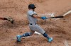 New York Yankees' Brett Gardner hits a two-run single against the Chicago White Sox during the third inning of a baseball game in Chicago, Sunday, June 16, 2019. (AP Photo/Nam Y. Huh)