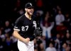 Chicago White Sox starting pitcher Lucas Giolito reacts after striking out Kansas City Royals' Nicky Lopez to end the top half of the eighth inning of a baseball game, Tuesday, May 28, 2019, in Chicago. (AP Photo/Charles Rex Arbogast)