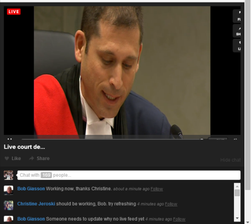 Associate Chief Justice Shane Perlmutter reads Wednesday's verdict