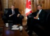 Adrian Wyld / The Canadian Press
Prime Minister Stephen Harper meets with Gary Doer on Parliament Hill Friday as Doer was named Canada’s next ambassador to the United States.