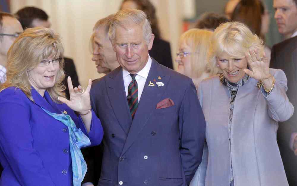 Wayne Glowacki / Winnipeg Free Press
From left: MP Shelly Glover, Prince Charles and Camilla, Duchess of Cornwall at Red River College.