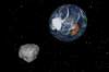 AP Photo/NASA/JPL-Caltech
This image provided by NASA/JPL-Caltech shows a simulation of asteroid 2012 DA14. The 150-foot object passed within 17,000 miles of the Earth.