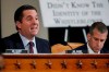 Rep. Devin Nunes, R-Calif, the ranking member of the House Intelligence Committee, questions U.S. Ambassador to the European Union Gordon Sondland as he testifies before the House Intelligence Committee on Capitol Hill in Washington, Wednesday, Nov. 20, 2019, during a public impeachment hearing of President Donald Trump's efforts to tie U.S. aid for Ukraine to investigations of his political opponents. Steve Castor, left, the Republican staff attorney. (AP Photo/Alex Brandon)