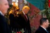 President Donald Trump and first lady Melania Trump leave Blair House after visiting with the family of former President George H. W. Bush, Tuesday, Dec. 4, 2018, in Washington. (AP Photo/Andrew Harnik)