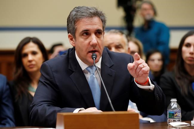 Michael Cohen, President Donald Trump's former lawyer, testifies before the House Oversight and Reform Committee on Capitol Hill in Washington, Wednesday, Feb. 27, 2019. (AP Photo/Pablo Martinez Monsivais)