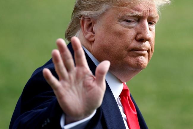 President Donald Trump walks to the Marine One helicopter after speaking to the media, Wednesday, Nov. 20, 2019, as he leaves the White House in Washington, en route to Texas. (AP Photo/Patrick Semansky)