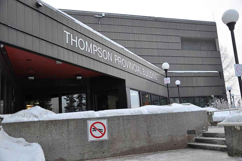 Katie May / Winnipeg Free Press
The Thompson provincial building houses the basement court office.