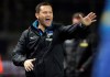 File -- In this Saturday, Nov. 18, 2017 photo Hertha's head coach Pal Dardai gestures during the German Bundesliga soccer match between Hertha BSC Berlin and Borussia Moenchengladbach in Berlin, Germany. (AP Photo/Michael Sohn, file)