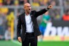 FILE - In this Saturday, Aug. 26, 2017 file photo Dortmund's then coach Peter Bosz reacts during the German Bundesliga soccer match between Borussia Dortmund and Hertha BSC Berlin in Dortmund, Germany. German Bundesliga soccer club Bayer 04 Leverkusen has introduced Bosz as the new headcoch and successor of coach Heiko Herrlich who was dismissed on Sunday. (AP Photo/Martin Meissner, file)