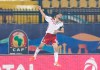 Morocco's M'brak Boussoufa celebrates after a goal during the African Cup of Nations group D soccer match between South Africa and Morocco in Al Salam Stadium in Cairo, Egypt, Monday, July 1, 2019. (AP Photo/Ariel Schalit)