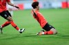 South Korea's defender Kim Jin-Su celebrates after he scored hsi team's second goal during the AFC Asian Cup round of 16 soccer match between South Korea and Bahrain at the Rashid Stadium in Dubai, United Arab Emirates, Tuesday, Jan. 22, 2019. (AP Photo/Kamran Jebreili)