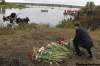 Dmitry Astakhov / The Associated Press
Russian President Dmitry Medvedev visits site of crash that killed 43 players, hockey staff and flight-crew members.