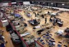 Cots litter the gym floor at an evacuee reception centre set up and operated by the regional municipality of Wood Buffalo in Anzac, Alta., on Wednesday, May 4, 2016. Raging forest fires whipped up by shifting winds sliced through the middle of the remote oilsands hub city of Fort McMurray Tuesday, sending tens of thousands fleeing in both directions and prompting the evacuation of the entire city. THE CANADIAN PRESS/Mike Allen