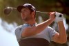 In this Friday, Oct. 4, 2019 photo Spain's Jon Rahm competes during the second round of the Spanish Open golf tournament in Madrid, Spain. Jon Rahm shot an 8-under 63 on Saturday to match the course record and take a commanding five-shot lead entering the final round of the Spanish Open. (AP Photo/Tales Azzoni)