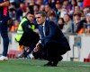 Barcelona coach Ernesto Valverde looks at the game during the Spanish La Liga soccer match between FC Barcelona and Getafe at the Camp Nou stadium in Barcelona, Spain, Sunday, May 12, 2019. (AP Photo)