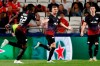 Leipzig's Timo Werner celebrates scoring the opening goal during the Champions League group G soccer match between Benfica and Leipzig at the Luz stadium in Lisbon, Tuesday, Sept. 17, 2019. (AP Photo/Armando Franca)