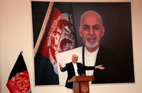 Rahmat Gul / The Associated Press FilesFILE - In this Sept. 9, 2019, file photo, Afghan President Ashraf Ghani speaks during a ceremony to introduce the new chief of the intelligence service, in Kabul, Afghanistan. President Donald Trump's halt to U.S.-Taliban talks looks like a gift to the beleaguered Afghan president, who has insisted on holding a key election in less than three weeks‚Äô time despite widespread expectations that a peace deal would push it aside. (AP Photo/Rahmat Gul, File)