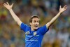 Ukraine's Marko Devic calls for referee's attention after firing a shot on goal during the Euro 2012 soccer championship Group D match between England and Ukraine in Donetsk, Ukraine, Tuesday, June 19, 2012. (AP Photo/Matthias Schrader)