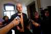 KEN GIGLIOTTI / WINNIPEG FREE PRESS
Steve Ashton, outside the NDP cabinet room, announces the throne speech will be Nov. 20.