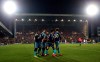 Tottenham players celebrate after scoring during the English FA Cup third round soccer match between Tranmere Rovers and Tottenham Hotspur at Prenton Park stadium in Birkenhead, England, Friday, Jan. 4, 2019.(AP Photo/Jon Super)