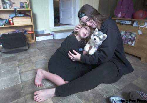 JOE.BRYKSA@FREEPRESS.MB.CA
Christina Dyck with her daughter Mia who has FASD. When she found she was pregnant, Christina quit alcohol cold turkey. But it was already too late.
