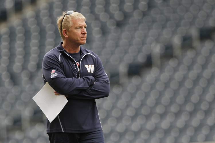 John Woods / The Canadian Press archives
Winnipeg Blue Bombers head coach Tim Burke.