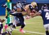 Nathan Denette / The Canadian Press Archives
Winnipeg Blue Bombers running back Chad Simpson, centre, may get another chance to shine in the Bombers' running game when they face Hamilton on Saturday