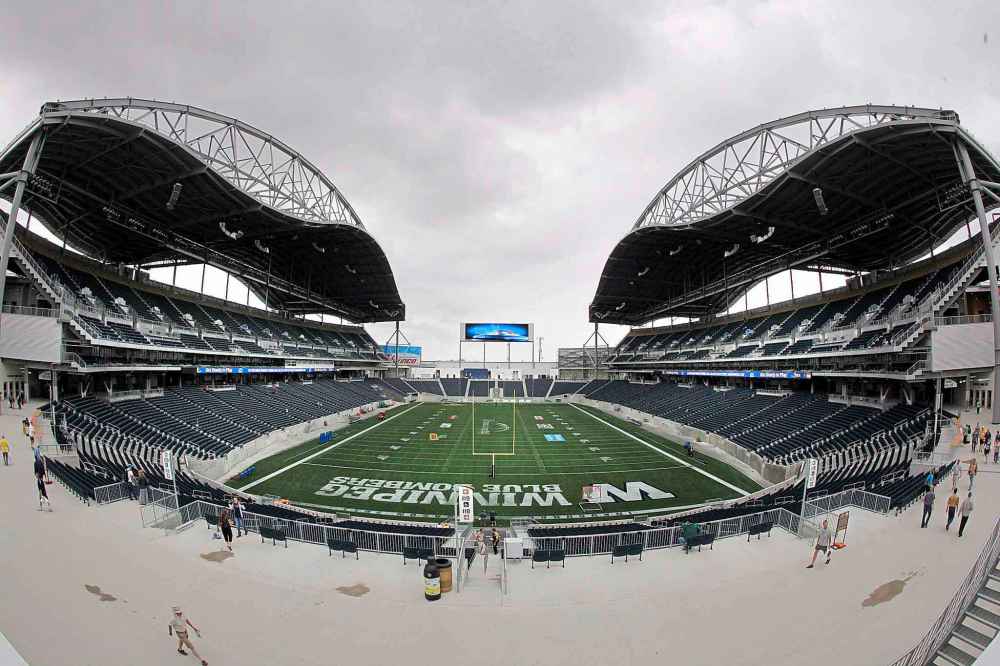 JOHN WOODS / THE CANADIAN PRESS FILES
The Winnipeg Blue Bombers start their season Thursday against Edmonton.