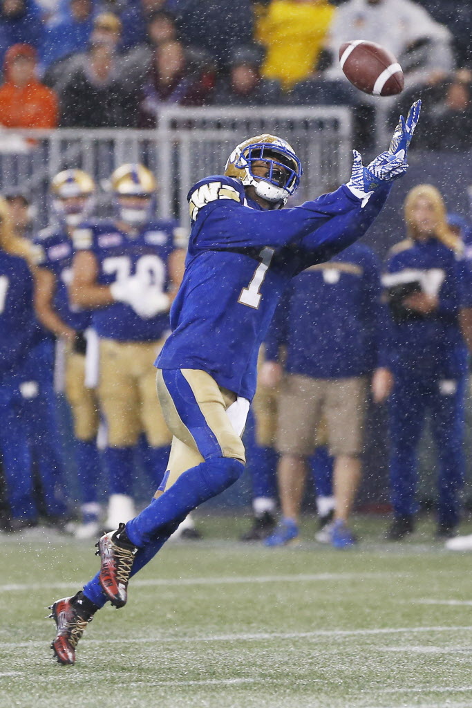 JOHN WOODS / CANADIAN PRESS FILES
Darvin Adams has been out with a shoulder injury.