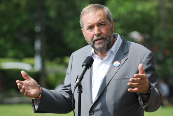 Graham Hughes / The Canadian PressNDP Leader Thomas Mulcair is scheduled to make a campaign stop in Winnipeg later this week.