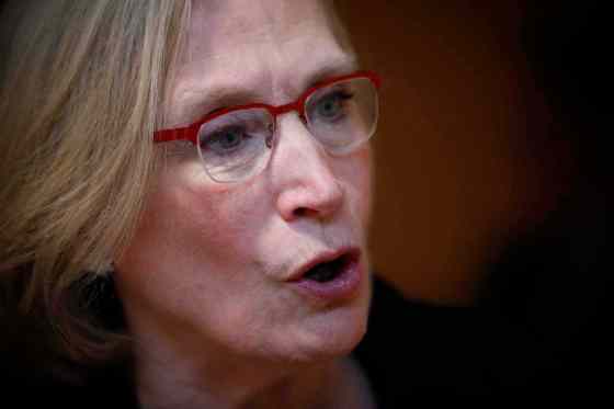 John Woods / Winnipeg Free PressCarolyn Bennett, Canada's Minister of Indigenous and Northern Affairs, responds to questions about an inquiry into missing women prior to the Duff Roblin Awards at Fort Garry Place Tuesday.