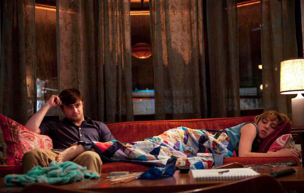 Caitlin Cronenberg / CBS Films
The de-Potterization of Daniel Radcliffe continues. Radcliffe and Zoe Kazan in the romantic comedy 'What If.'