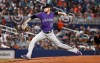 Colorado Rockies starting pitcher Kyle Freeland delivers in the first inning during during a baseball game against the Miami Marlins, Thursday, March 28, 2019, in Miami. (AP Photo/Brynn Anderson)