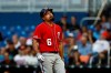 Washington Nationals' Anthony Rendon (6) reacts to being hit by the ball by Miami Marlins starting pitcher Jose Urena (62) during the third inning of a baseball game against the on Saturday, April 20, 2019, in Miami. (AP Photo/Brynn Anderson)