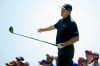 Ernie Els, of South Africa, reacts to his tee shot on the third hole during the first round of the Arnold Palmer Invitational golf tournament Thursday, March 7, 2019, in Orlando, Fla. (AP Photo/Phelan M. Ebenhack)