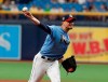 Tampa Bay Rays pitcher Charlie Morton works from the mound against the New York Yankees during the first inning of a baseball game Sunday July 7, 2019, in St. Petersburg, Fla. (AP Photo/Scott Audette)