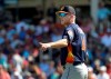 Houston Astros manager AJ Hinch motions to the bullpen as he walks out to the mound to make pitching change during the third inning of an exhibition spring training baseball game against the Washington Nationals Sunday, March 3, 2019, in West Palm Beach, Fla. (AP Photo/Jeff Roberson)